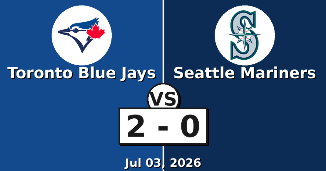 Toronto Blue Jays vs Seattle Mariners Match Player Stats